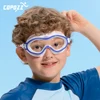 Детские очки для плавания COPOZZ, незапотевающие водонепроницаемые детские очки для плавания в большой оправе для подростков, цельные очки дл... ► Фото 2/6