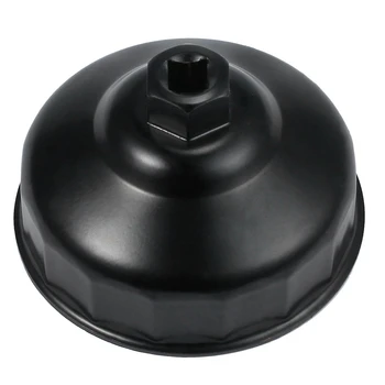 

86MM 16 Flute Black Oil Filter Wrench Housing Cap Repair Tools for BMW Engines