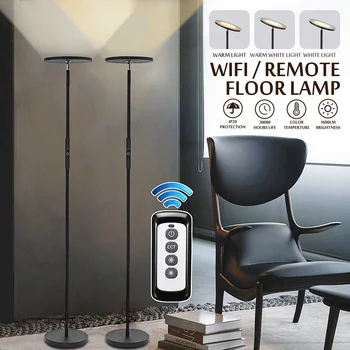 

20W LED Floor Lamp Dimmable Color Changing Remote Control Wifi Adjustable Uplight LED Strip Light Floor Lighting for Living Room