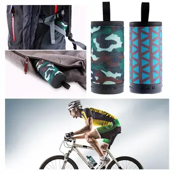 

Portable Bluetooth Speaker Wireless Loudspeaker Music Stereo Surround Sound Box Mini Column Music Player Army Green/Blue