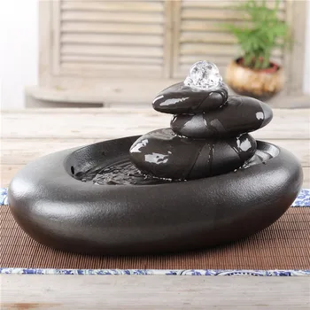 

Feng Shui Lucky Flowing Water Decoration TV Cabinet Office Decoration Modern Simple Ceramic Zen Living Room Decoration LB82914
