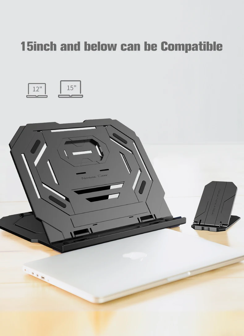 

COOLCOLD Laptop Stand Tablet PC Stand Height Adjustable Laptop Cooling Pad Portable Foldable Phone Stand Support 12-15 inches