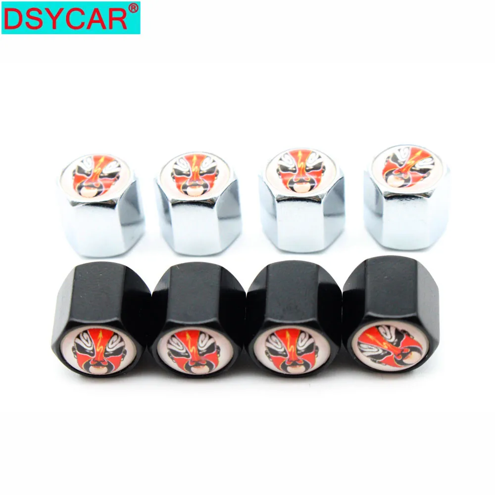 

DSYCAR 4Pcs/Set Car Styling Zinc Alloy Car Tire Valve Caps Wheel Tires Tire Stem Air Cap Airtight Covers
