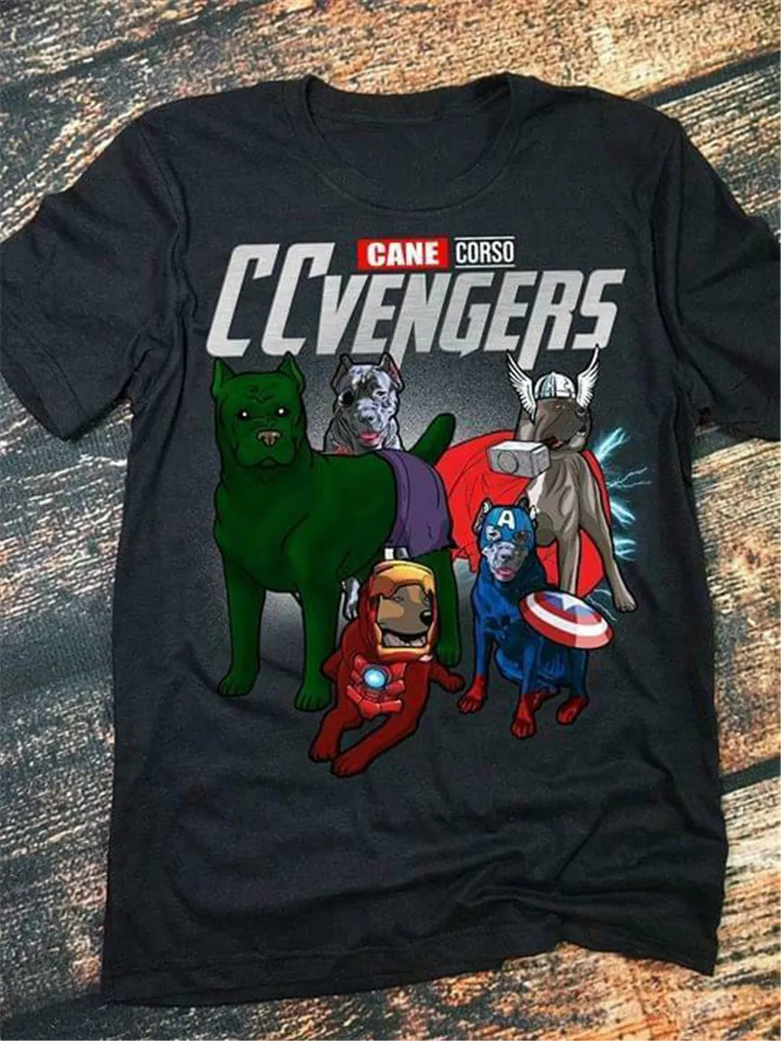 Мстители эндгейм трость Корсо Ccvengers любителей собак черная Хлопковая мужская