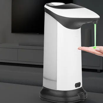 

420ml Soap Dispenser Liquid Bottle with LED Light Kitchen Bathroom Smart Sensor Touchless Pump Automatic Large Capacity
