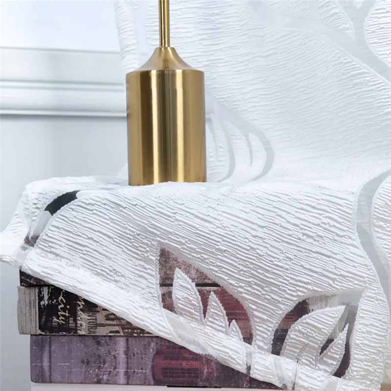 Trees Sheer Curtain Tulle Window Treatment Voile Drape Valance Fabric curtains for bedroom rideaux pour le salon  #4O09 (24)