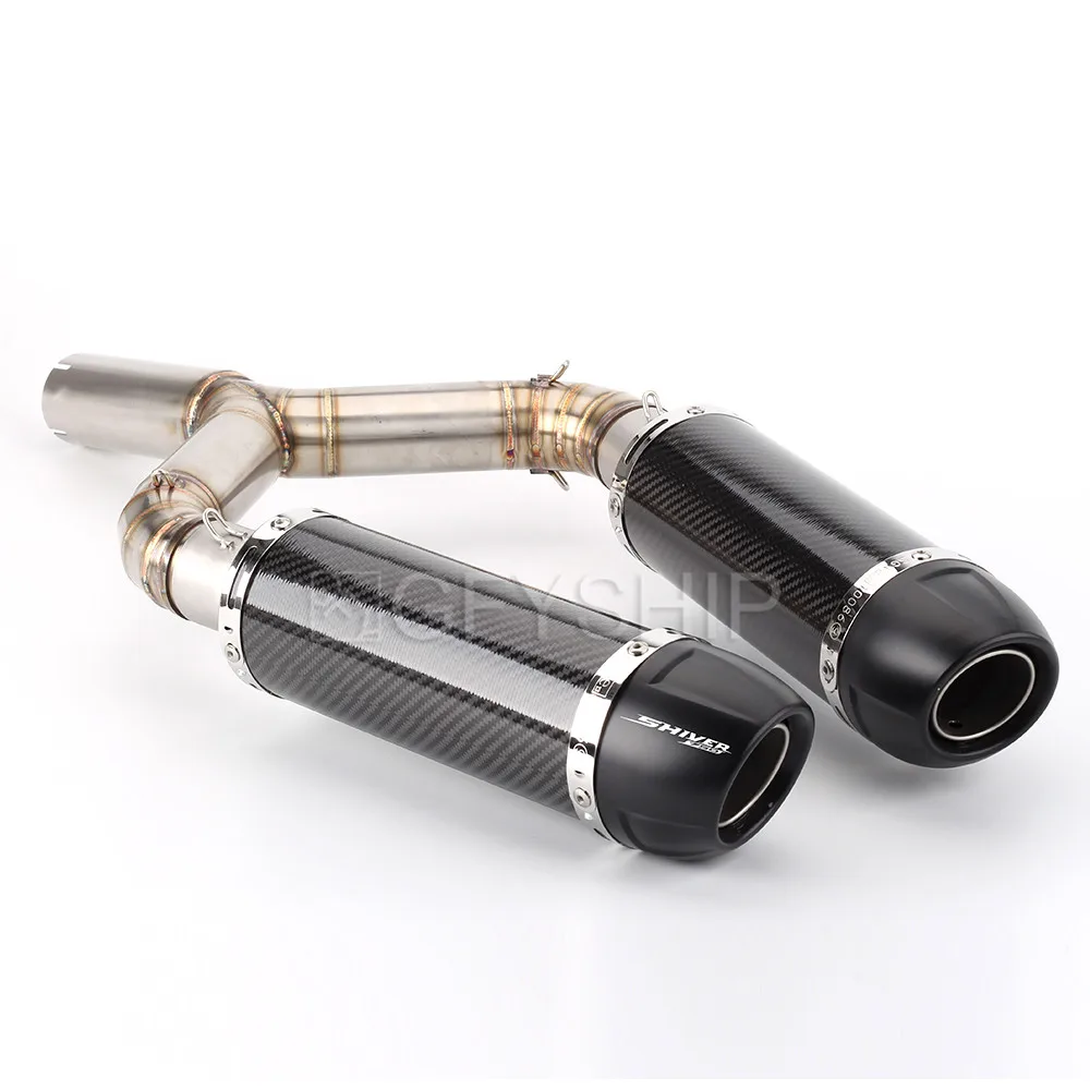 US $243.48 For Aprilia SHIVER 750 2010 to 2016 SHIVER 750 GT Escape SL750 Slipon Motorcycle Exhaust Muffler With Link Pipe Full System