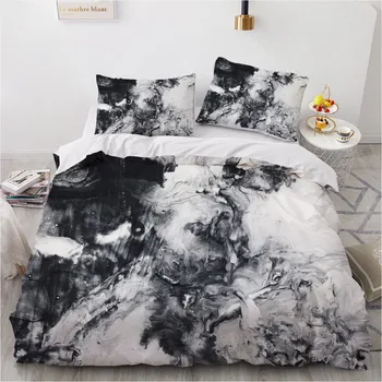 

Simple Bedding Sets 3D Marbling Duvet Quilt Cover Set Comforter Bed Linen Pillowcase King Queen Full Double Home Texitle