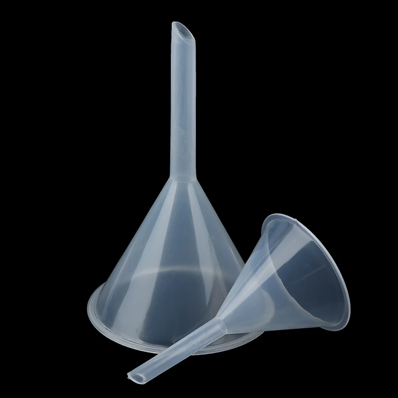 Plastic Filter Funnel 1pcs 60/90mm Mini Plastic Funnel Small Mouth Liquid Oil Funnels Laboratory Supplies Tools School Experimental Supplies