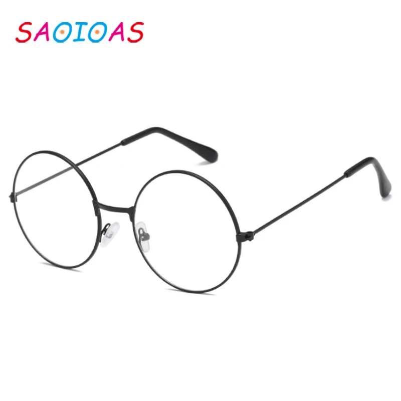 SAOIOAS винтажные негабаритные Восьмиугольные очки, Ретро металлическая оправа, прозрачные линзы, очки Oculos, художественные очки, очки Gafas De - Цвет оправы: B1