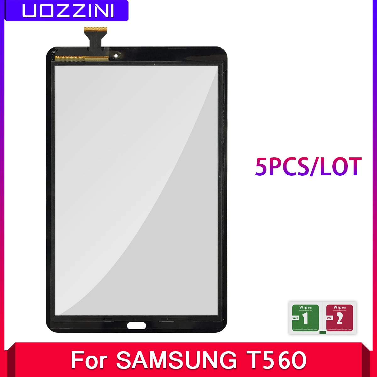 5 шт./лот 9," сенсорный экран для samsung Galaxy Tab E T560/T561/SM-T560/SM-T561, переднее стекло для сенсорного экрана, дигитайзер