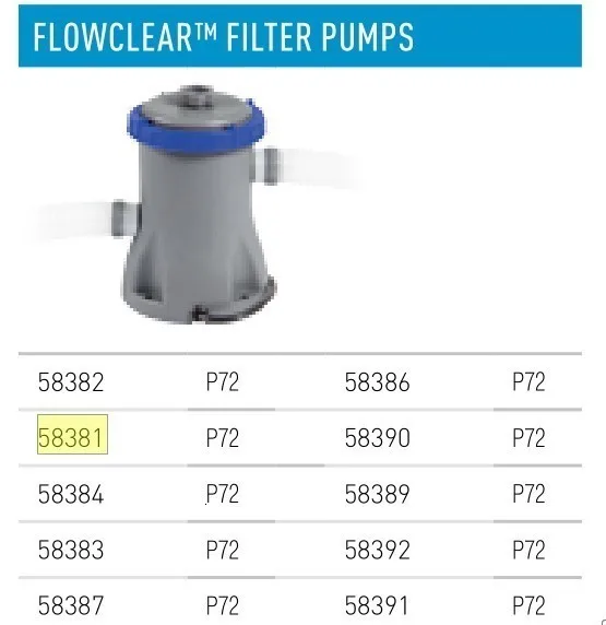 58381 Bestway 330gal Flowclear фильтр насос для 1100-8300 л плавательный бассейн воды циркулирующий фильтр плавательный бассейн очиститель воды