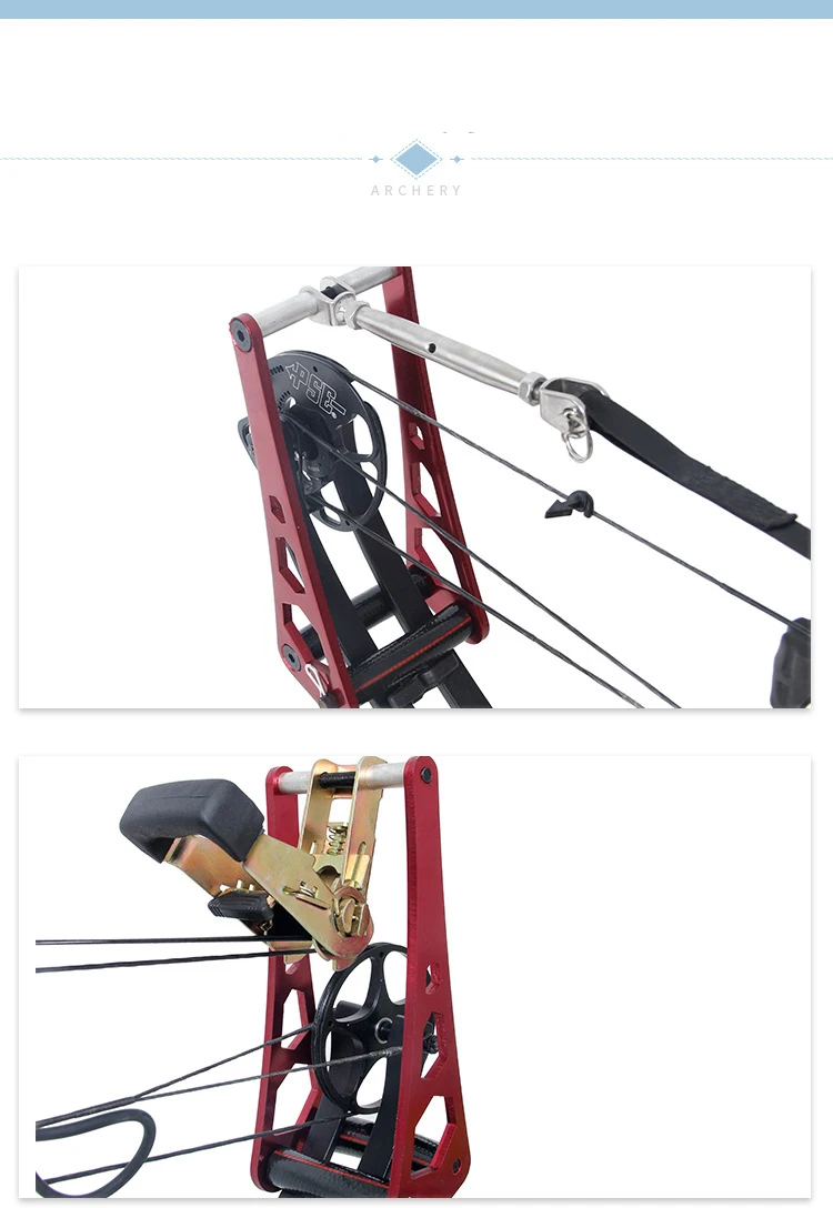 Aluminum Alloy Full Split Ratchet-Loc Archery Compound Bow Press String Changer Adjust Tools Handheld Portable Bow Opener Aluminum Alloy Full Split Ratchet-Loc Archery Compound Bow Press String Changer Adjust Tools Handheld Portable Bow Opener