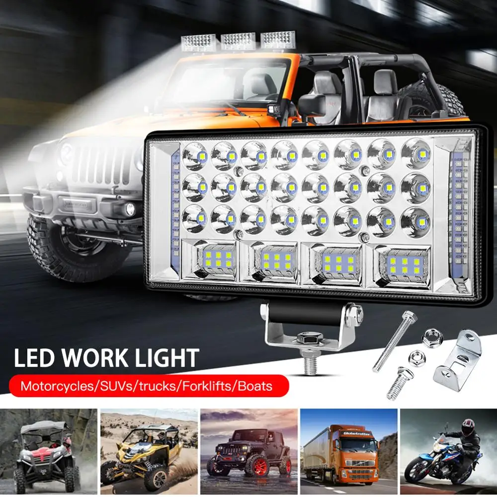 

Newest 204W 68LED Work Light Spotlight Car SUV ATV Off-Road Driving Fog Lamps