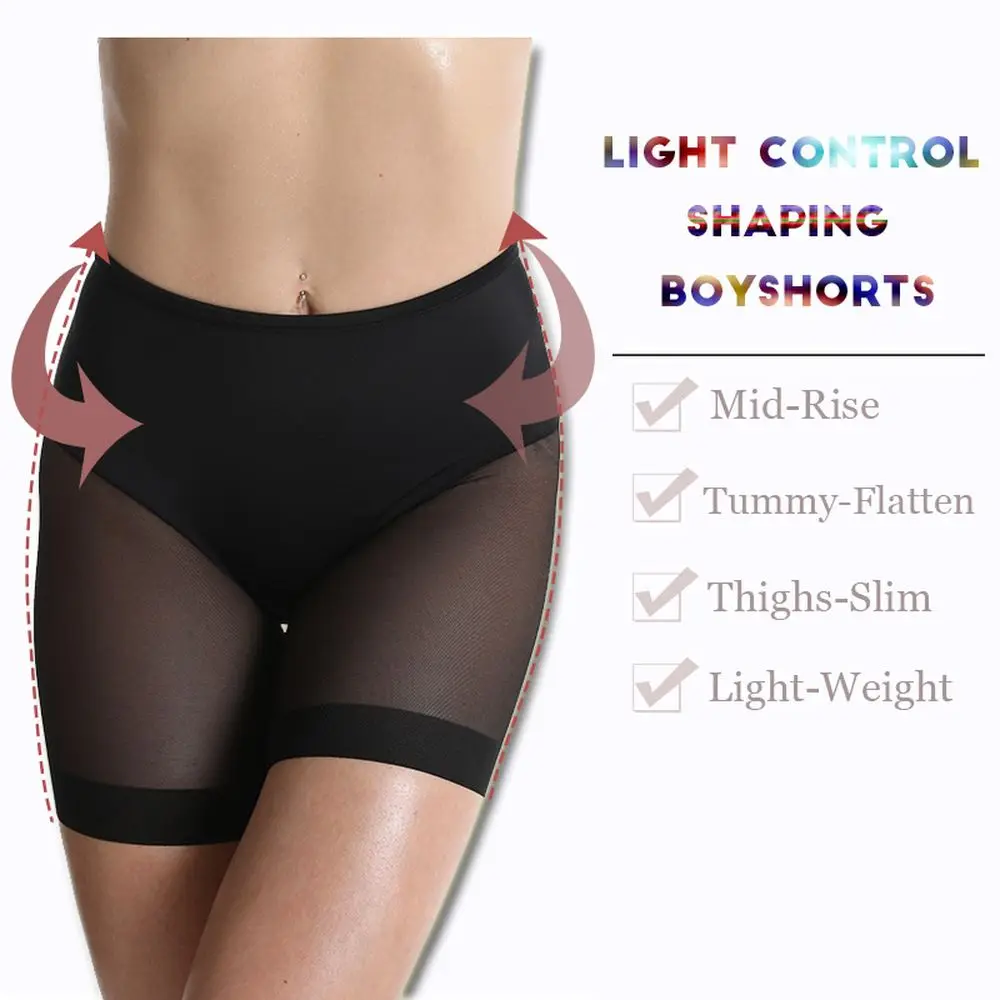 

Women Body Shaping Pants Transparent Sexy Lingerie Seamless Abdomen Pants High Waist Leggings Female Underwear Safety Pants