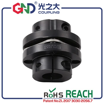 

GND steel coupler single diaphragm steps clamp series for servo step motor with keyway design high torque shaft coupling