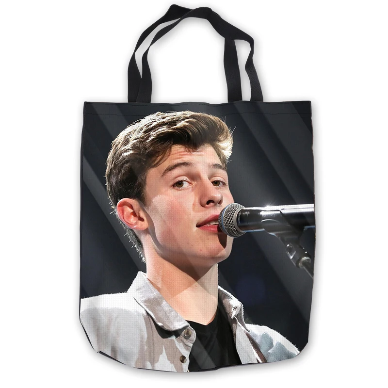 

Custom Canvas Shawn Mendes Tote Shoulder Shopping Bag Casual Beach HandBag Daily Use Foldable Canvas #180713-1-12