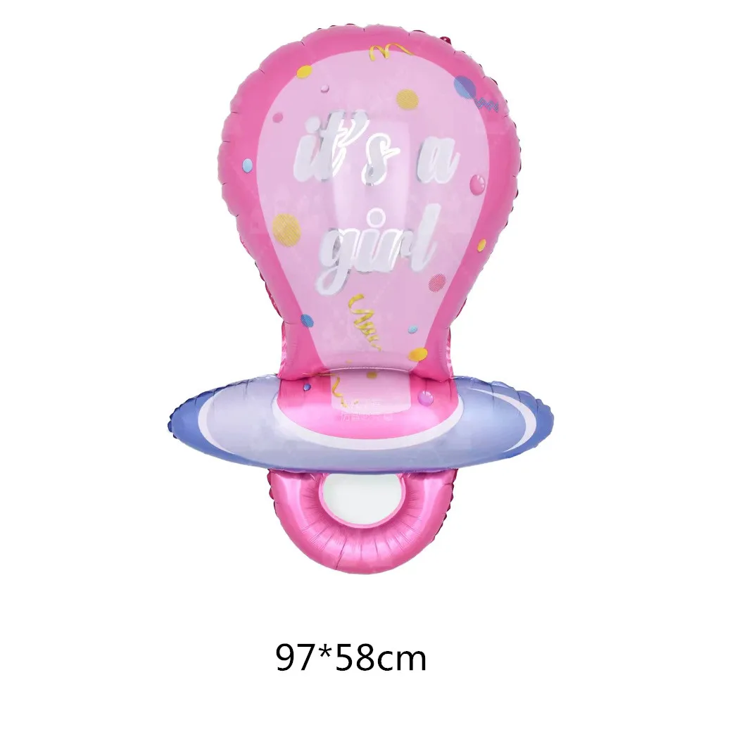 1 компл. Детский душ День рождения Большой соска Детская Бутылочка воздушный шарик с изображением коляски гелий Globos это мальчик/девочка вечерние принадлежности для декора