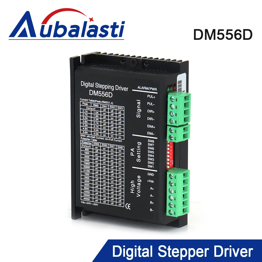 Aubalasti 2 фазы цифровой шагового драйвер DM556D 24-50VDC использовать для CNC лазерная