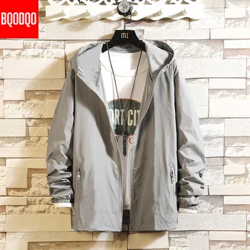 

Ultra-thin Breathable Sun-proof Clothing Men Leisure Fashion Outdoor Sun-protective Jackets Sport Solid Color Streetwear Jacket