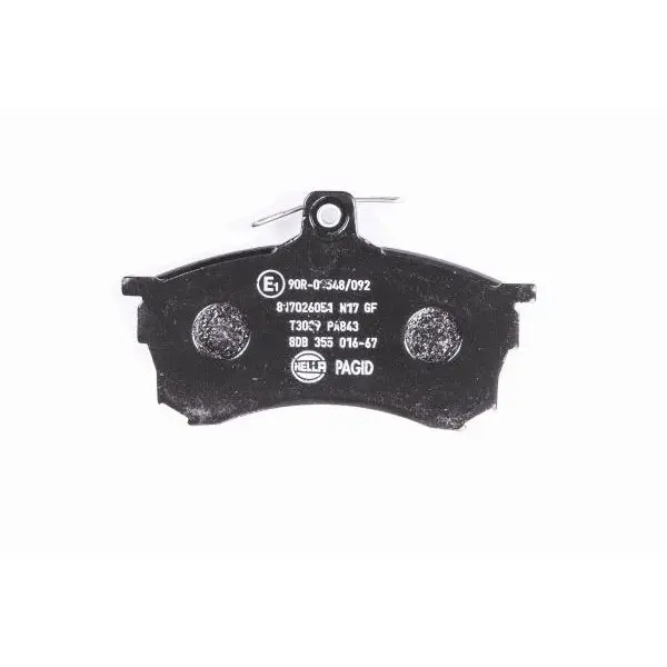 Комплект тормозных колодок, дисковый тормоз HELLA 8DB355016671