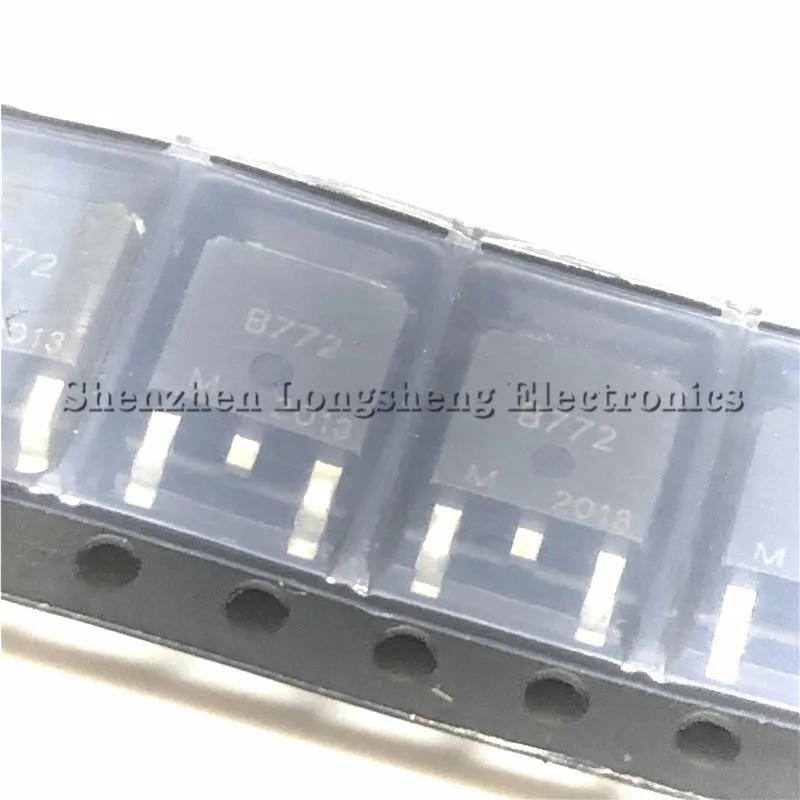 10 шт./лот 2SB772 2SB772L B772L B772 TO-252 40V/3A/30W PNP Новая фотография | Электронные компоненты и