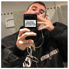 Анти-социальных медиа сильно вредит вашему душевному здоровью чехол для телефона iPhone 11 pro max X XR XS MAX 8 7 6 6s plus