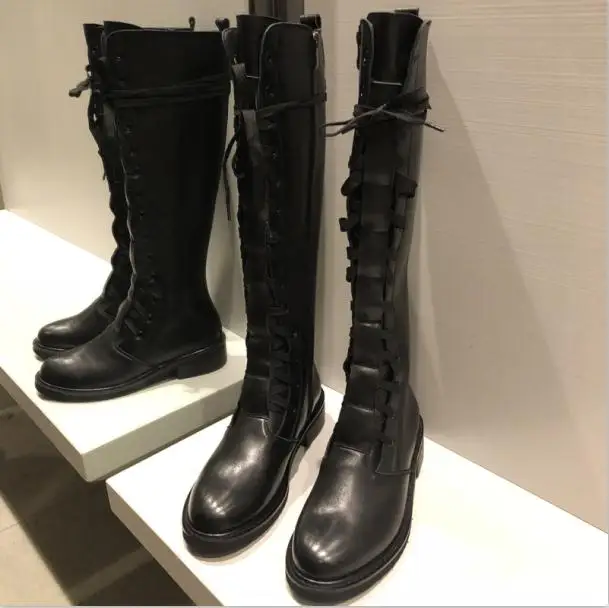 Botines Mujer/; Botas Mujer; военные сапоги; женская зимняя обувь; женская обувь на среднем каблуке; Bota Feminina; удобная обувь; Zapatos De Mujer - Цвет: As Pic
