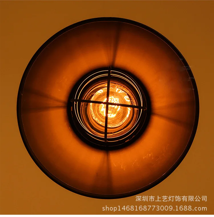 American-Style Village LOFT Industrial-Style Warehouse Bar Counter Restaurant Retro Creative Single-head Small Droplight
