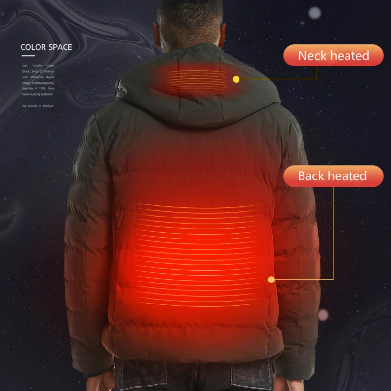 Goedkoop USB Verwarmd Vest + size Elektrische Verwarmde Jas Mannen Vrouwen Verwarming Jas Tactische Vest Thermische Warme Kleding Winter Jas