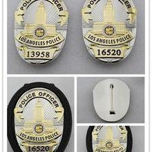 Классический полицейский из Лос-Анжелеса 13958 16520, Реплика Фильма Prop Pin значок