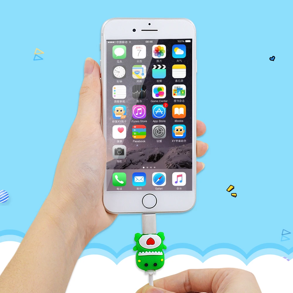Органайзер CHIPAL для зарядки проводов устройство с милым животным iPhone протектор USB