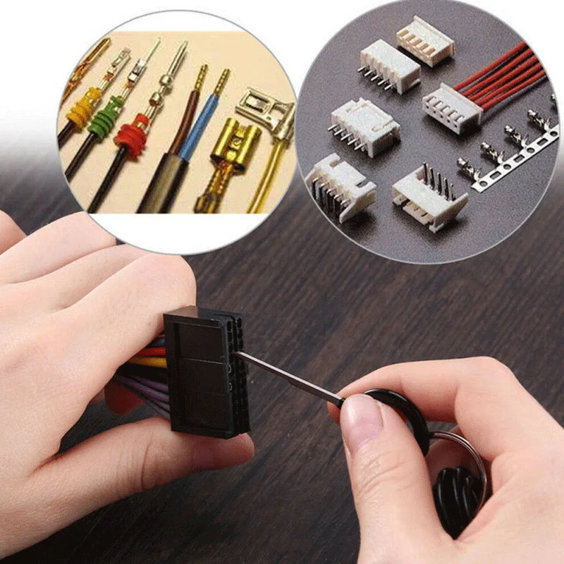 1 Set Wire Terminal Removal Tool Car Electrical Wiring Crimp Connector Pin Kit _WK