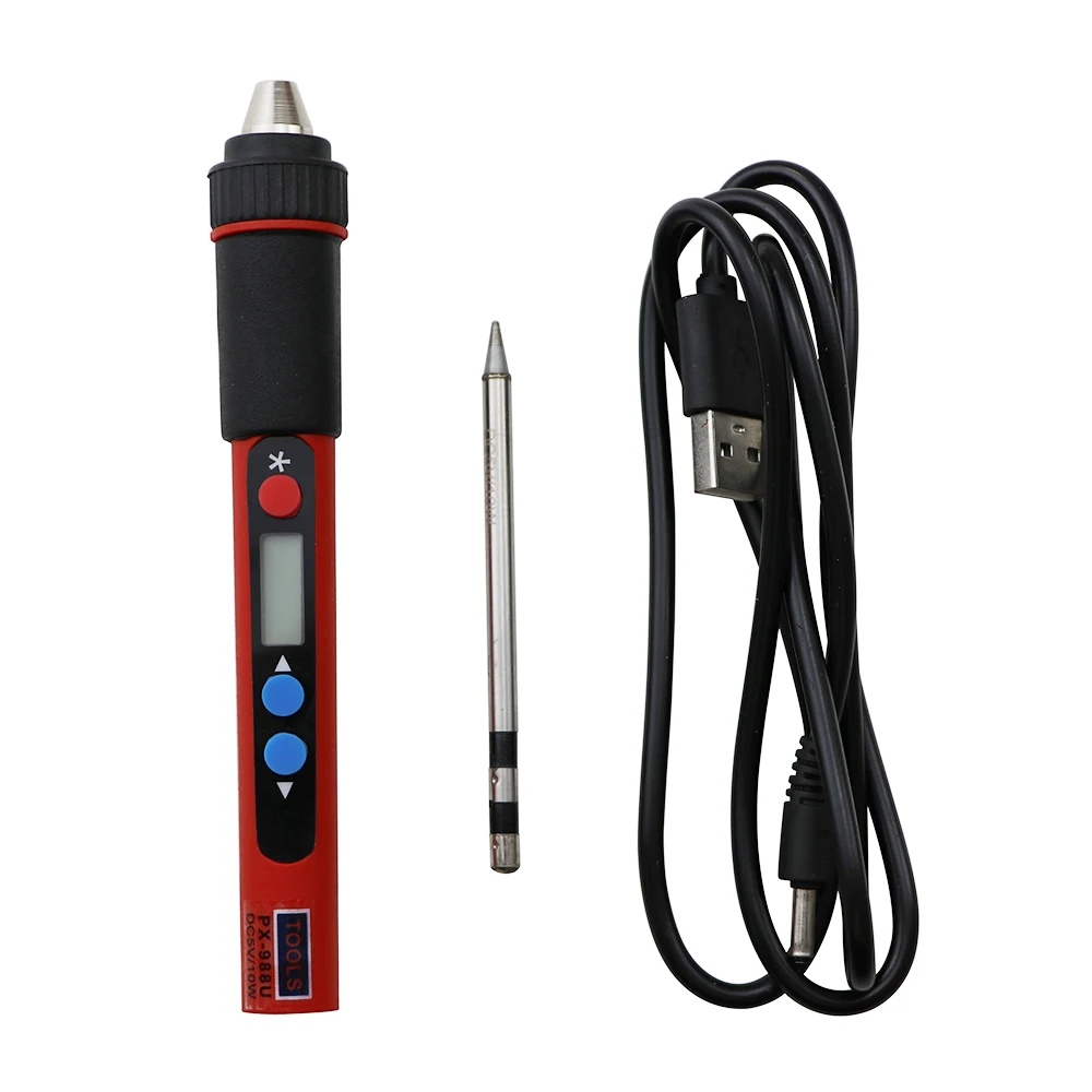 USB Soldering Iron 5V 10W BAG Soldering Rework Repair Tool LCD Digital Adjustable Temperature Soldering Electric Soldering Iron electric soldering iron Welding Equipment