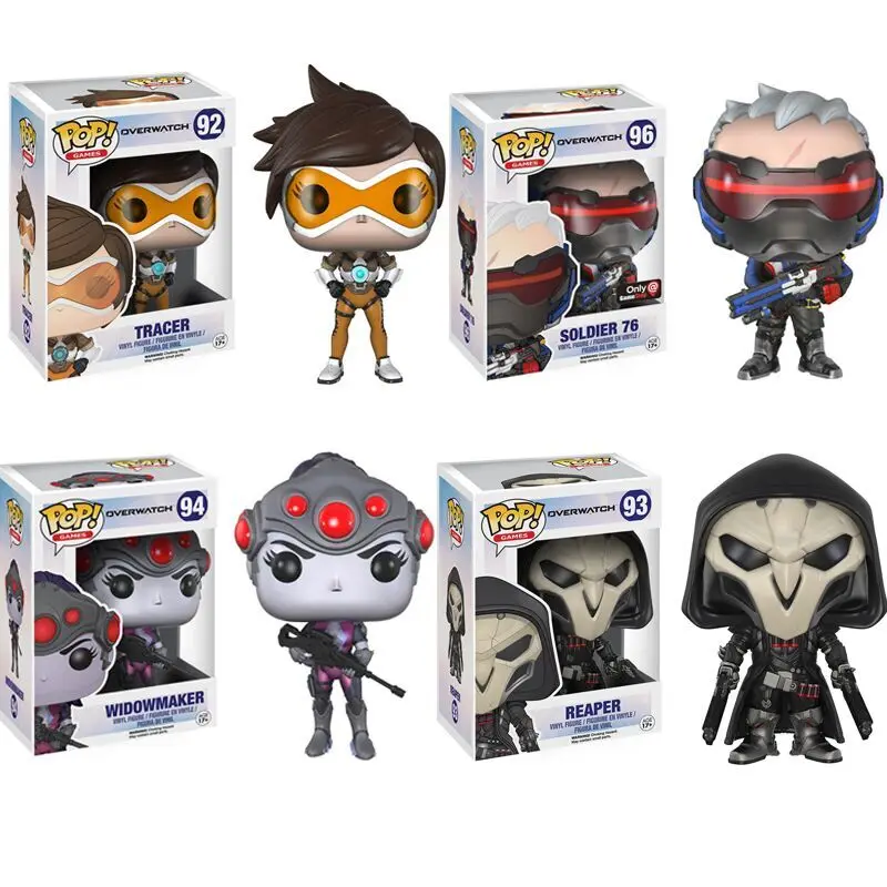 FUNKO POP OW Game OveWatche Reaperr Widowmaker Tracer Soldier76 # экшн фигурка модель игрушки для детей