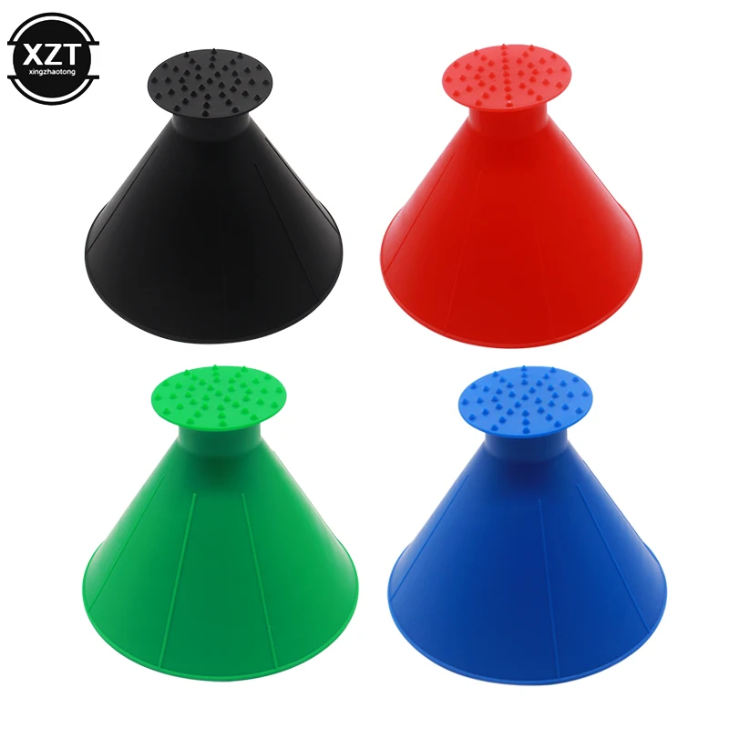 Winter Auto Car Magic Window Windshield Ice Scraper Shaped Funnel Snow Remover Deicer Cone Tool Scraping A Round | Автомобили и