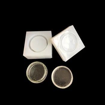 

1pc Mirror Small Round Box Storage handmade Silicone mold UV glue Crystal Epoxy jewelry Molds