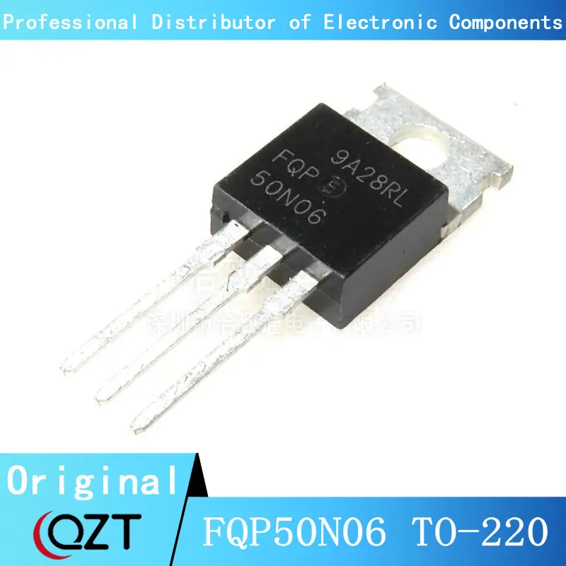 10pcs/lot FQP50N06 TO220 50N06 50A 60V TO-220 chip New spot