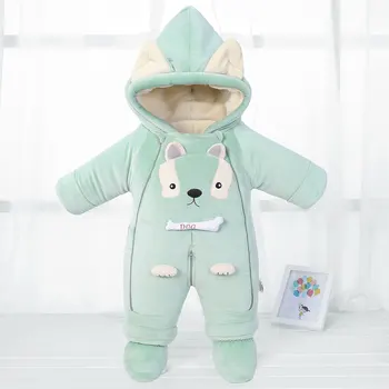 

-30 degree Romper Winter Hooded Warm New born Baby onesie costume Girl Clothes Baby Jumpsuit Snowsuit For Boys Overalls snowsuit