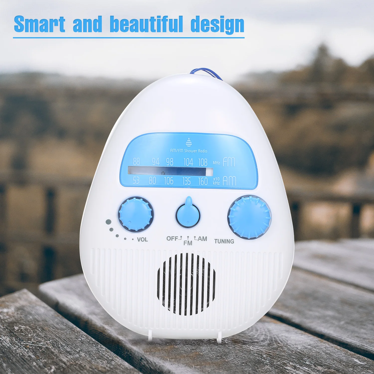 portable shower radio