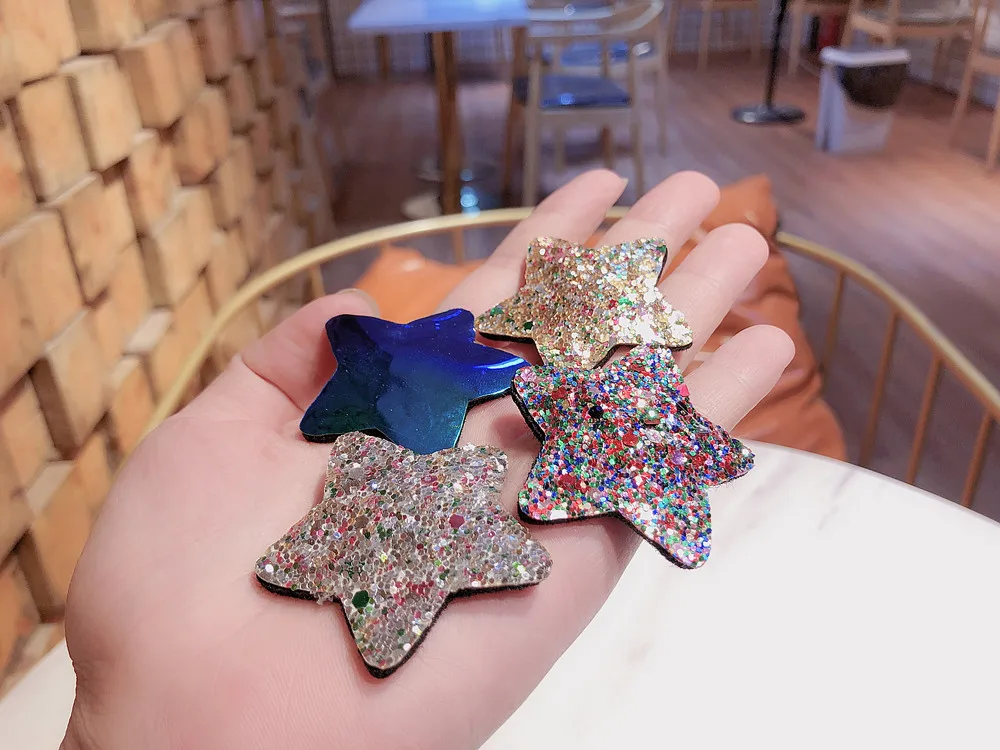 Free shipping fashion sequins star Children's hairclips ins snap clip BB girl's hairpins kid's side clips hair accessories