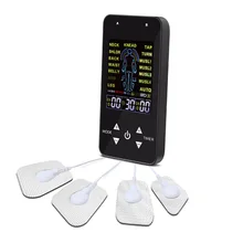 15 Modes Tens Machine Unit with 4 Electrode Pads for Pain Relief Pulse Massage EMS Muscle Stimulation Tens Electroestimulador