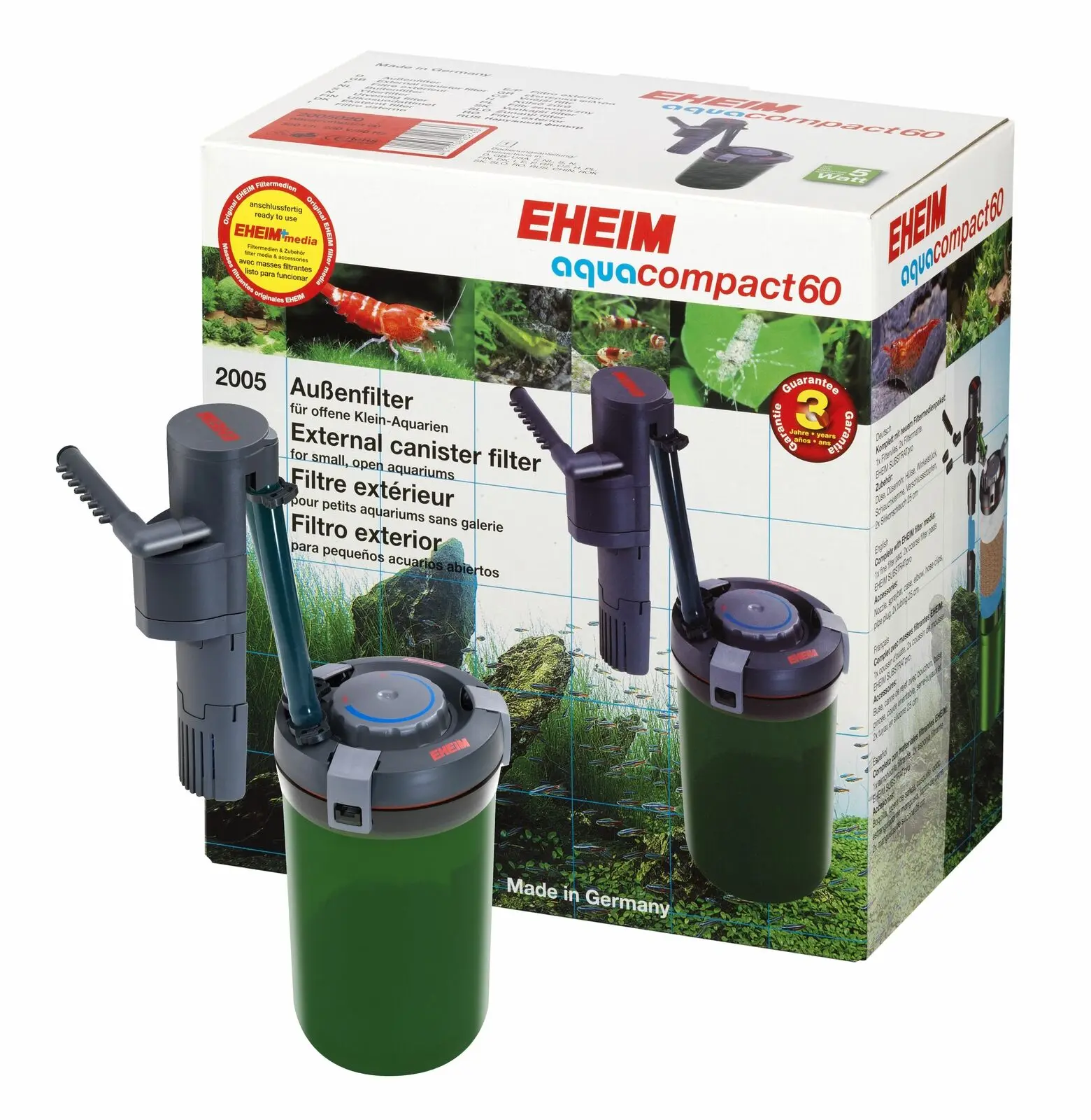 Eheim Aqua Compact Aquarium Fish Tank External Canister Filter With Eheim  Substrat Pro Biological Filter Media & Pads - Filters & Accessories -  AliExpress