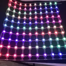 55 мм Шаг DC12V WS2815 20 мм диаметр светодиодный пиксель матрица; IP68 Номинальная; Размер: 24 пикселей* 12 пикселей(126 см* 60 см); RGB полноцветный