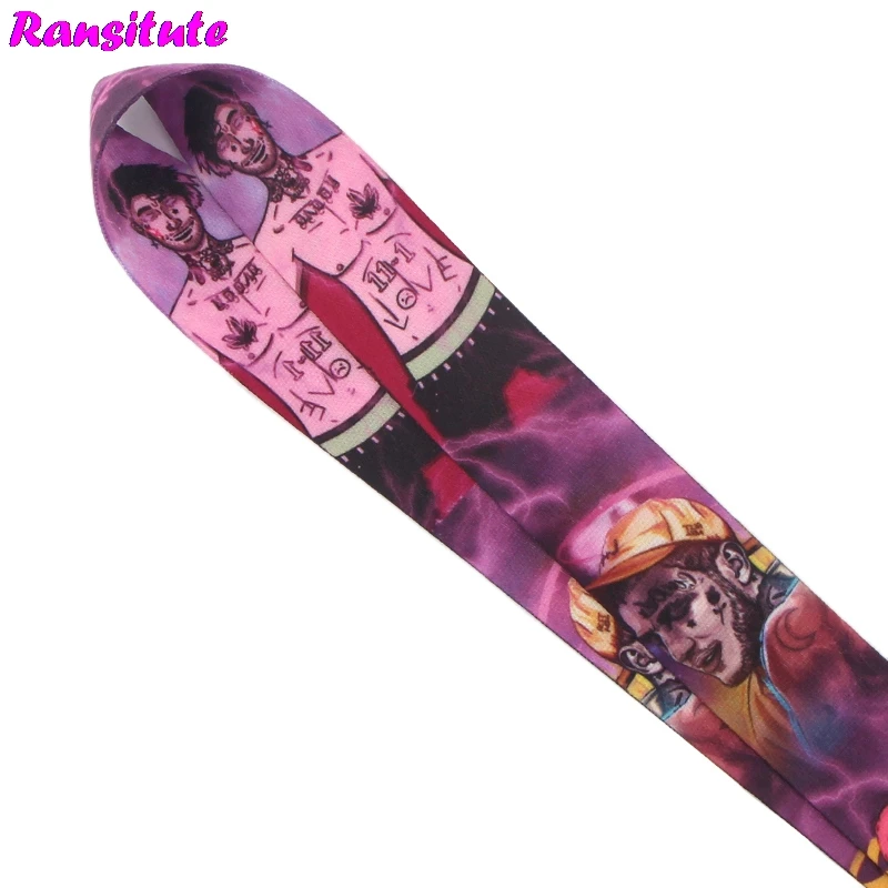 Ransitute R496 Lil peep key ID card тренажерный зал мобильный телефон ремень USB бейдж держатель DIY мобильный телефон ремешок украшение