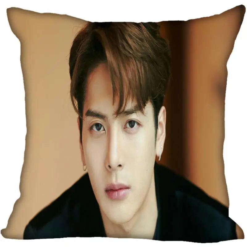 5 Пользовательские Kpop GOT7 Jackson Wang печатные квадратные шелковые наволочки 40x40 45x45 50x50 60x60 две стороны атласная Наволочка логотип на заказ - Цвет: 5