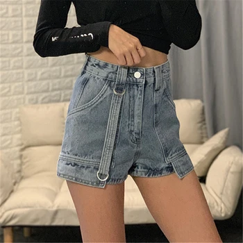 

Summer Booty Jeans Shorts Women 2020 Distressed High Waist Denim Shorts Ladies Micro Vintage Gray Spandex Ripped Jeans Shorts
