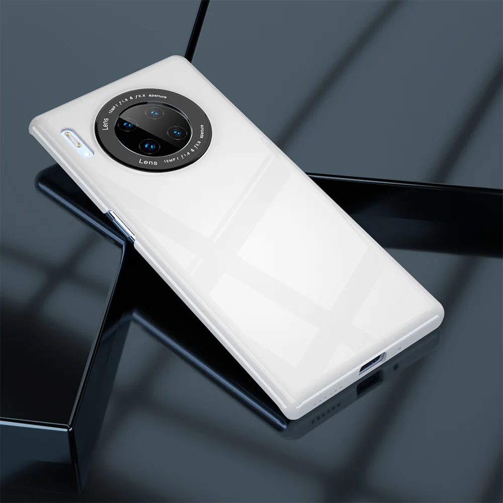 Стекло зеркало huawei mate30/mate 30 pro Чехол для телефона ультра-тонкий защитный жесткий чехол Простой деловой стиль 11,7