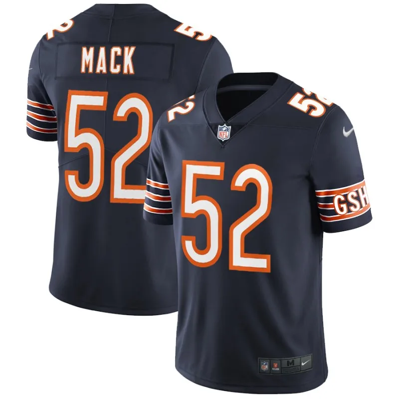 AS PICTURE Сшитая мужская майка Chicago Khalil Mack Mitchell Trubisky Walter Payton Vapor Untouchable Limited - Цвет: AS PICTURE