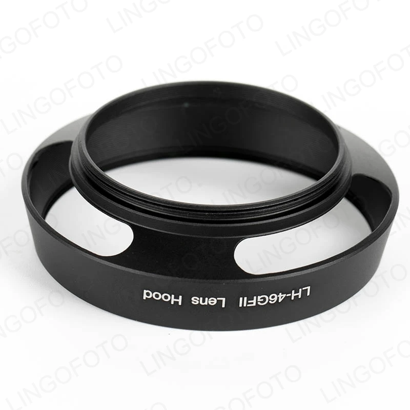 Фотобленда металлическая для Panasonic Lumix G 20 мм 1 7 II и 14 2 5 ASPH|lens hood|metal lens hoodlens hood metal |